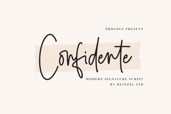 Confidente - Modern Signature Font