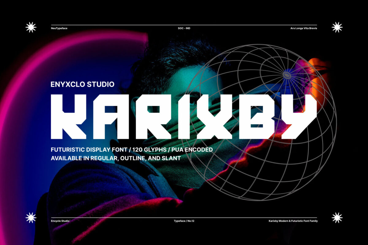 KARIXBY - Futuristic Display Font