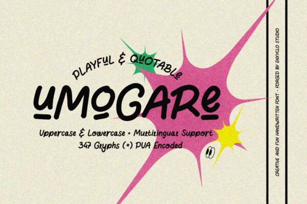 UMOGARE - Playful Font