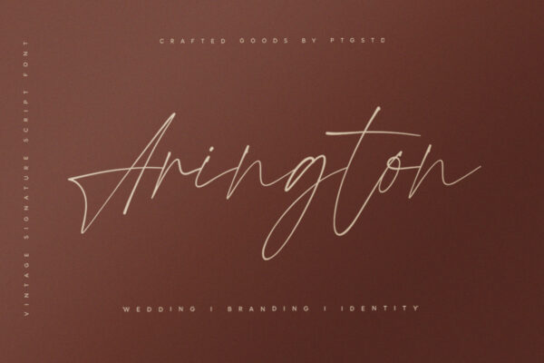 Arington - Vintage Signature Script