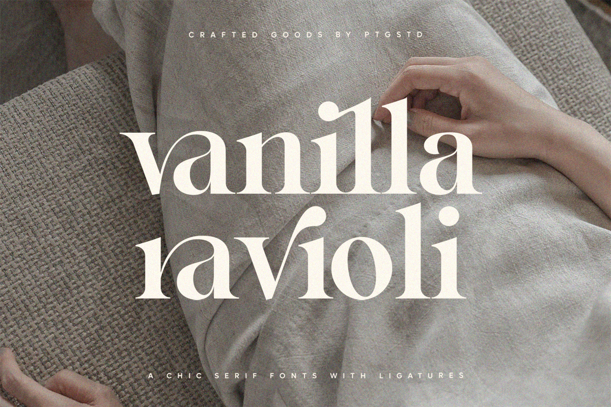 Vanilla Ravioli - Chic Ligature Font