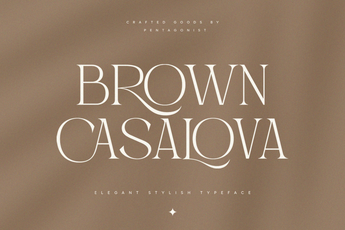 Brown Casalova - Stylish Typeface
