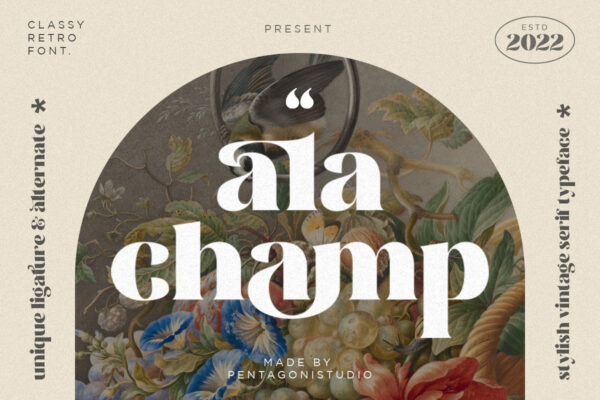 Ala champ - Playful serif