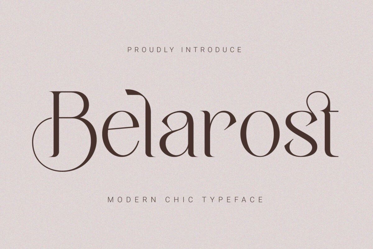 Belarost Modern Chic Typeface