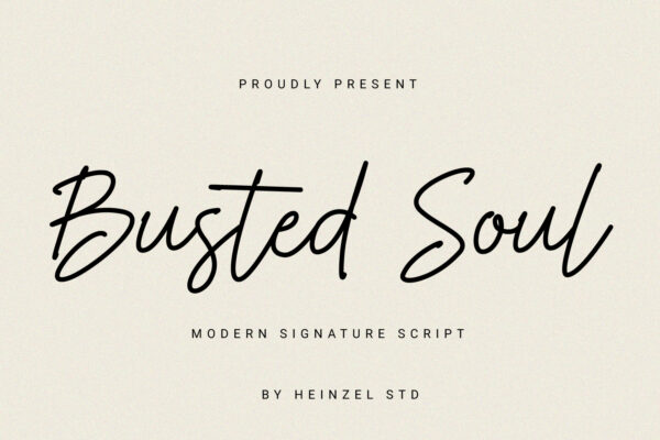 Busted Soul - Modern Script Font