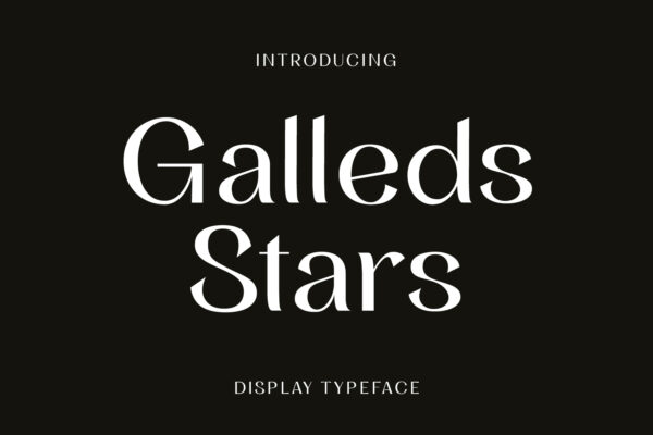 Galleds Stars Display Font
