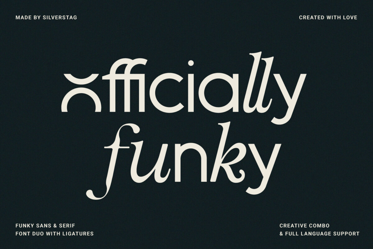 Officially Funky - Modern Font Duo