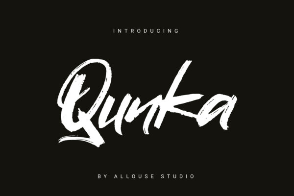 Qunka - Brush Lettering Font