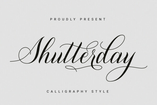 Shutterday - Calligraphy Script