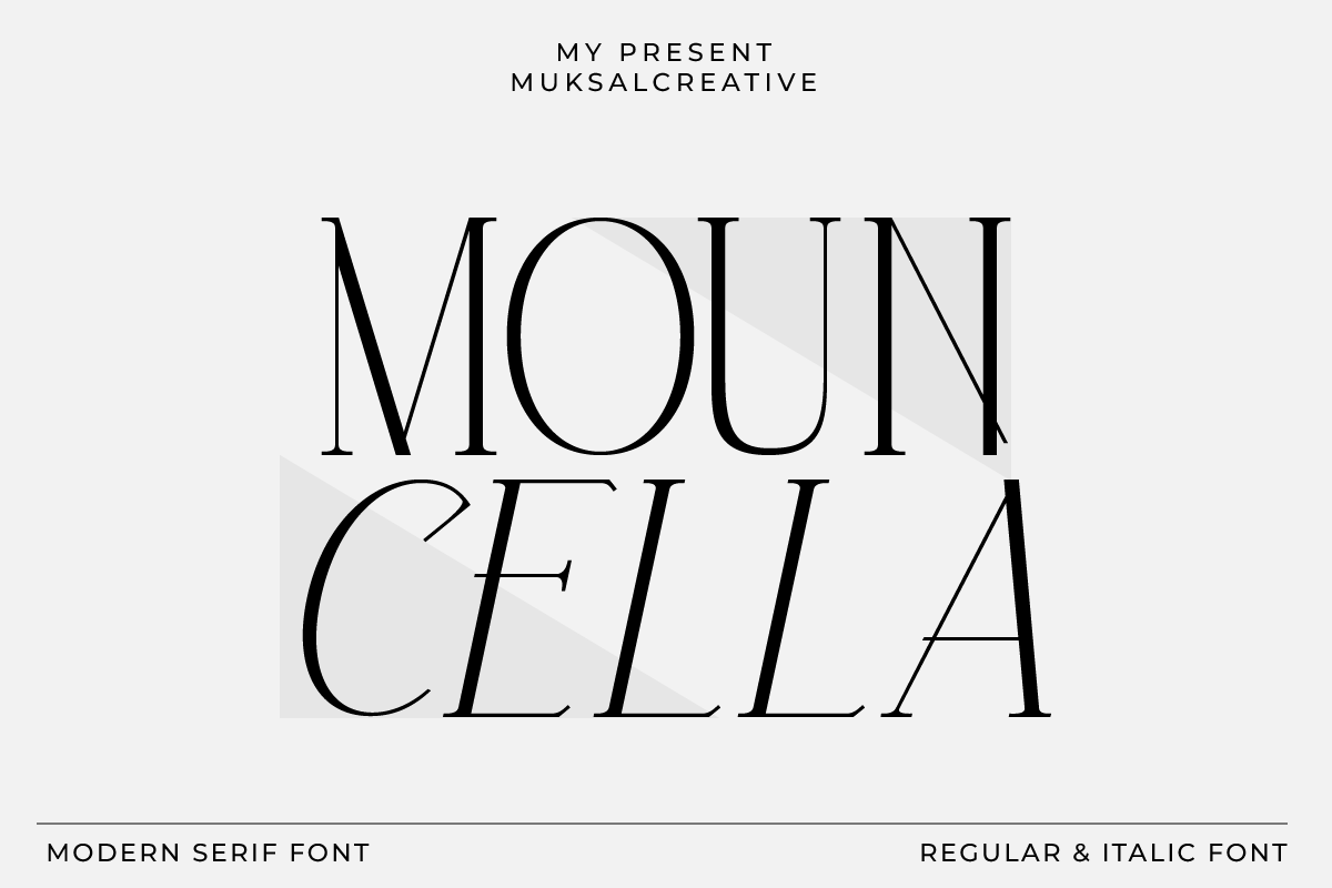 Mouncella Modern Serif Font