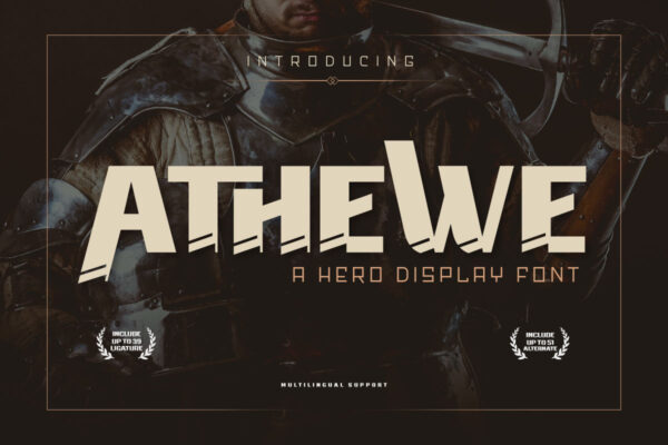 Athewe - Display Hero Font