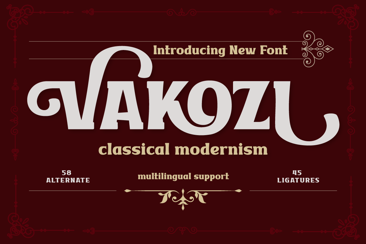 Vakozi - Serif Classic Font