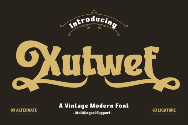 Xutwef - Display Hero Font