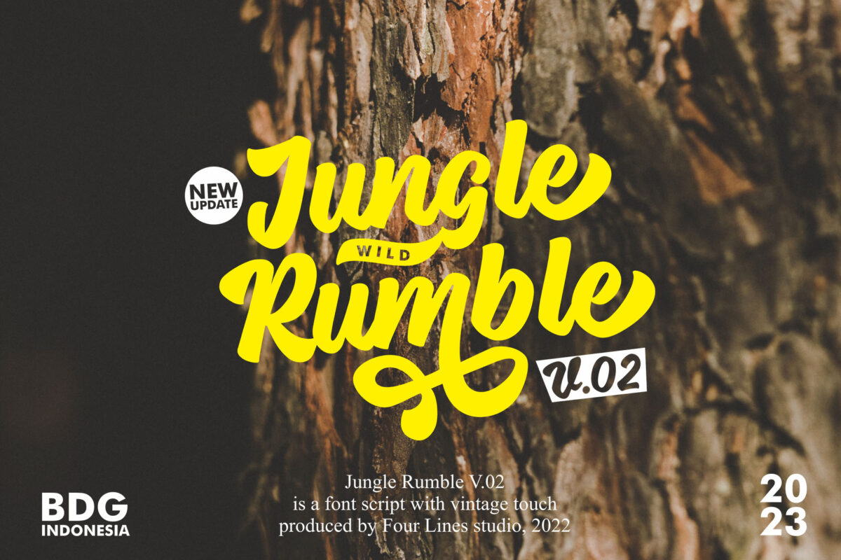 Jungle Rumble - Retro Style Script