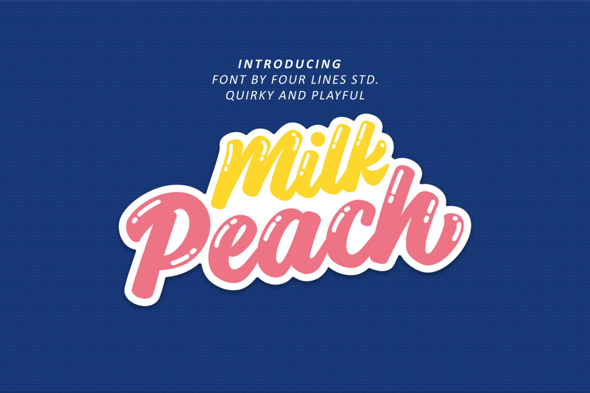 Milk Peach - Quirky and Playful Script