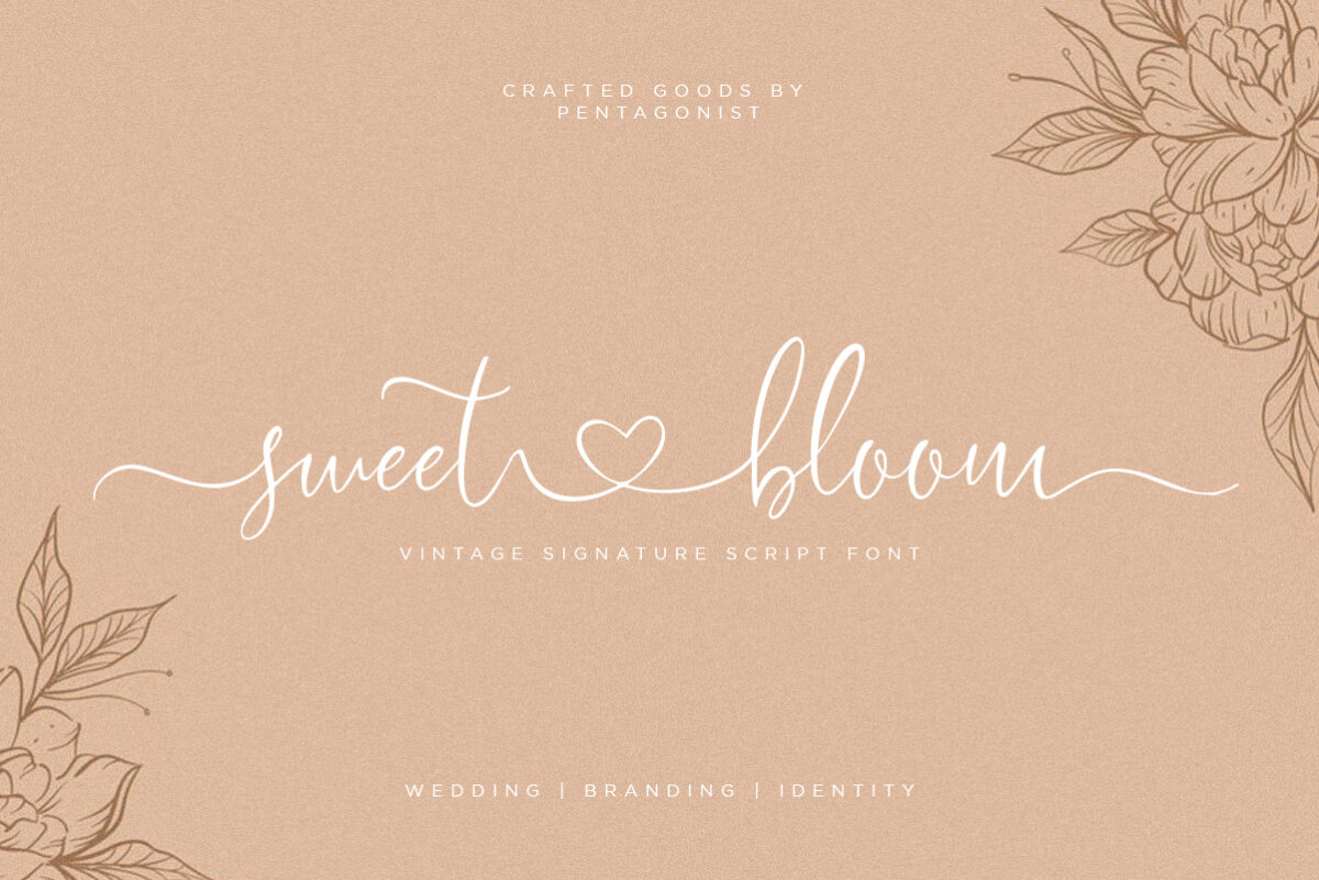 Sweet Bloom - Lovely Script