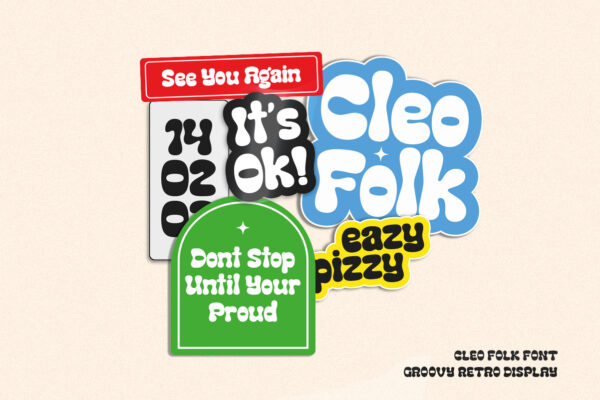Cleo Folk - Groovy Retro Display