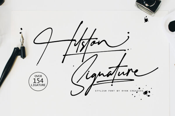 Hilston Signature - Stylish Font