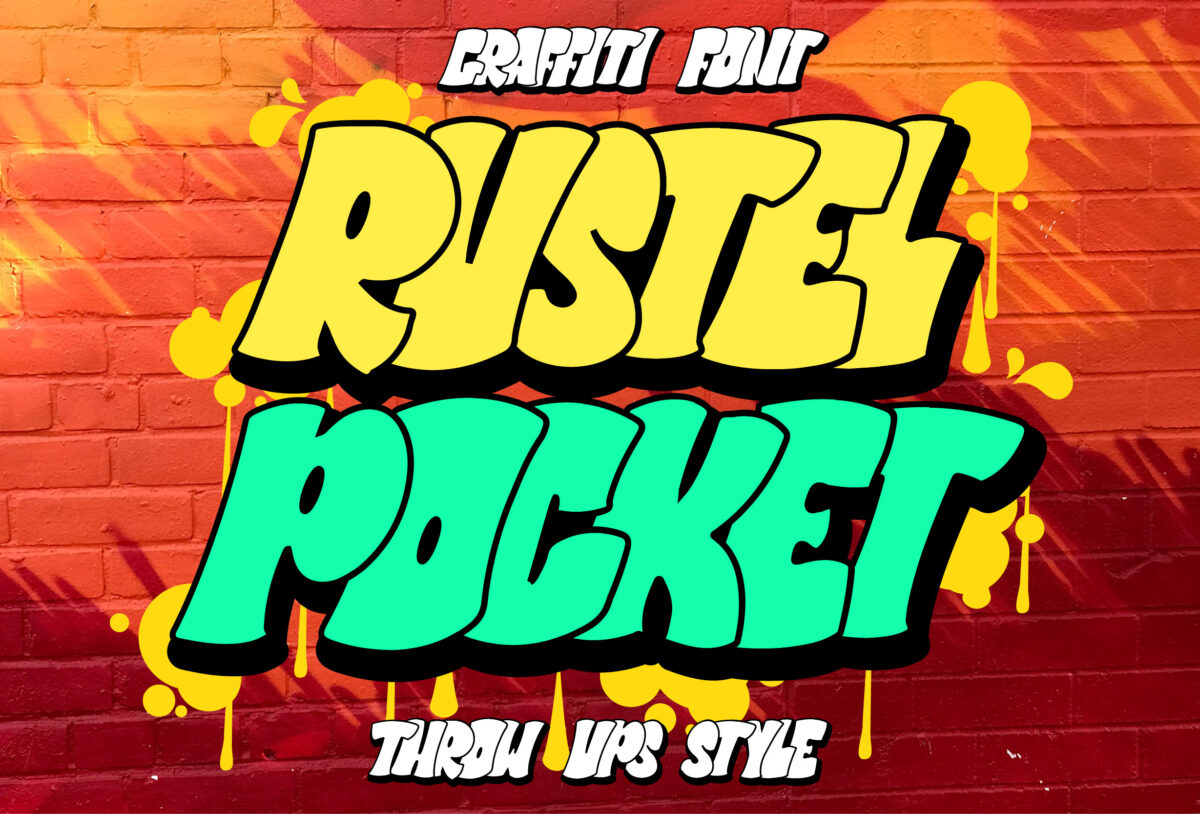 Rustel Pocket - Graffiti Font