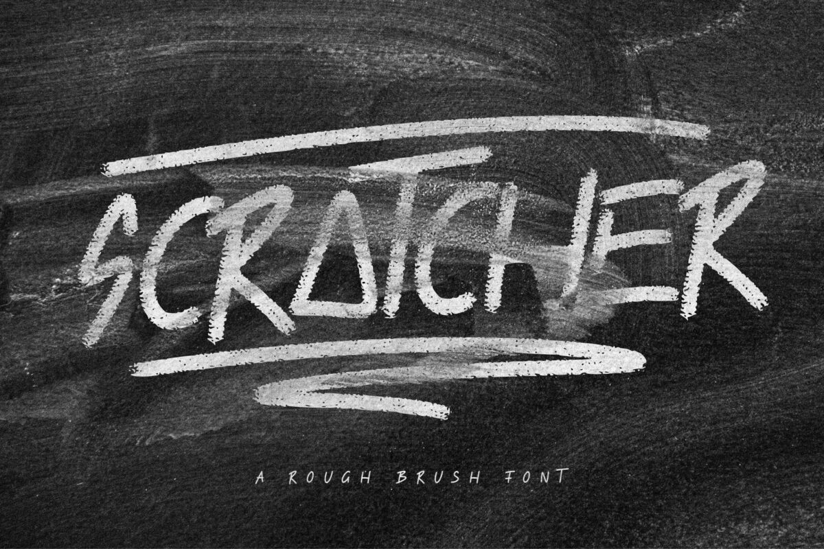 Scratcher - Brush Font