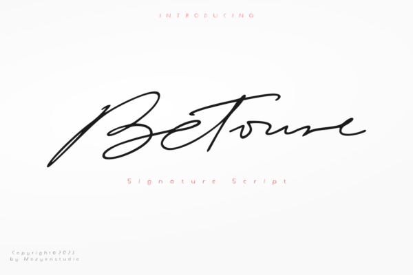 Betoure - Signature script