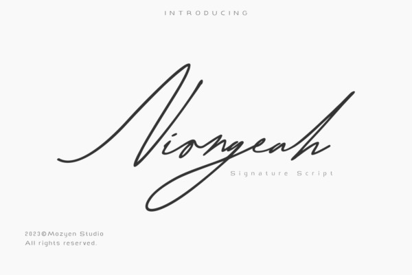 Niongeah - Signature Script