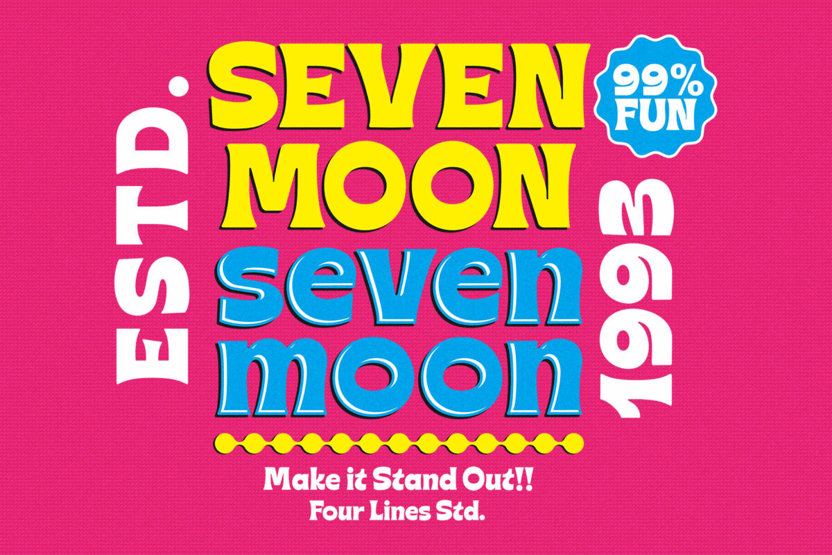 Seven Moon - Retro Display Font