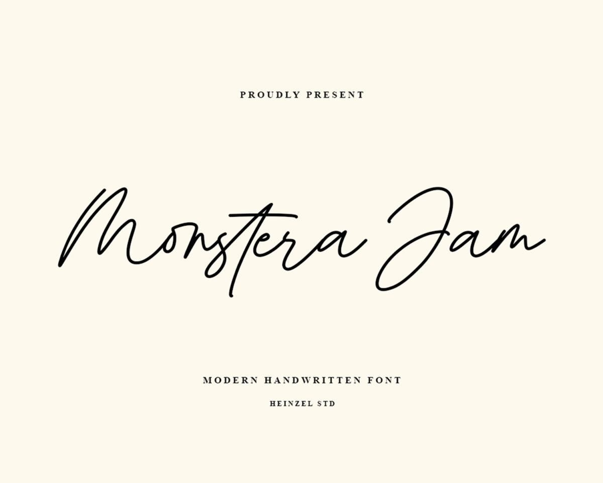 Monstera Jam - Modern Handwritten Font