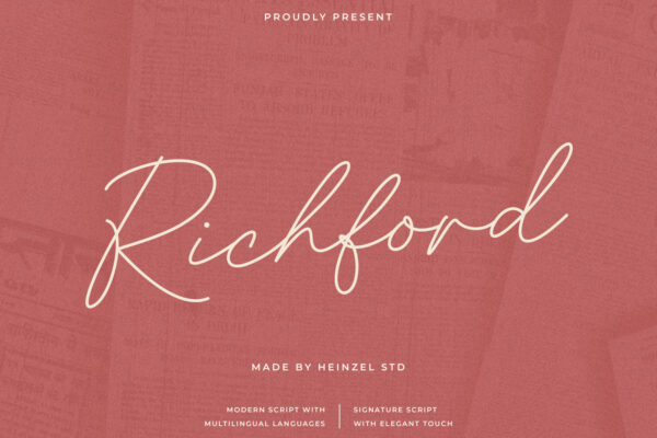 Richford - Signature Font