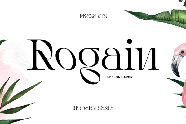 Rogain - Modern Serif